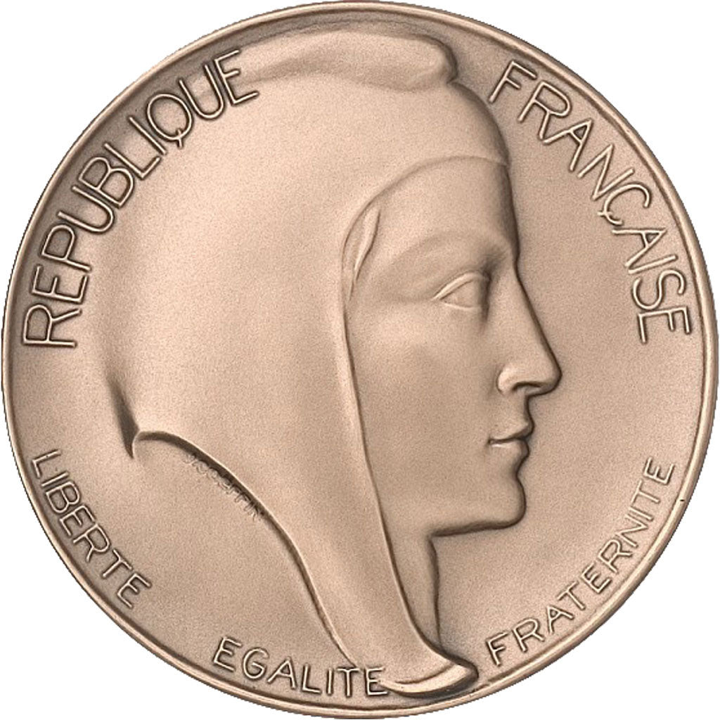 Francia, Medal, The Fifth Republic, Politics, Society, War, FDC, Bronzo