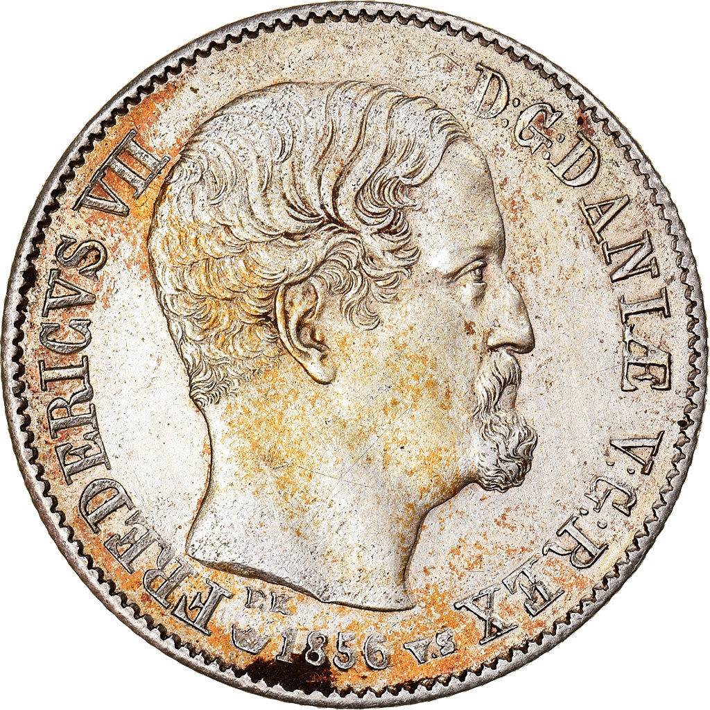 Monnaie, Danemark, Frederik VII, 16 Skilling Rigsmont, 1856, Copenhagen, SUP