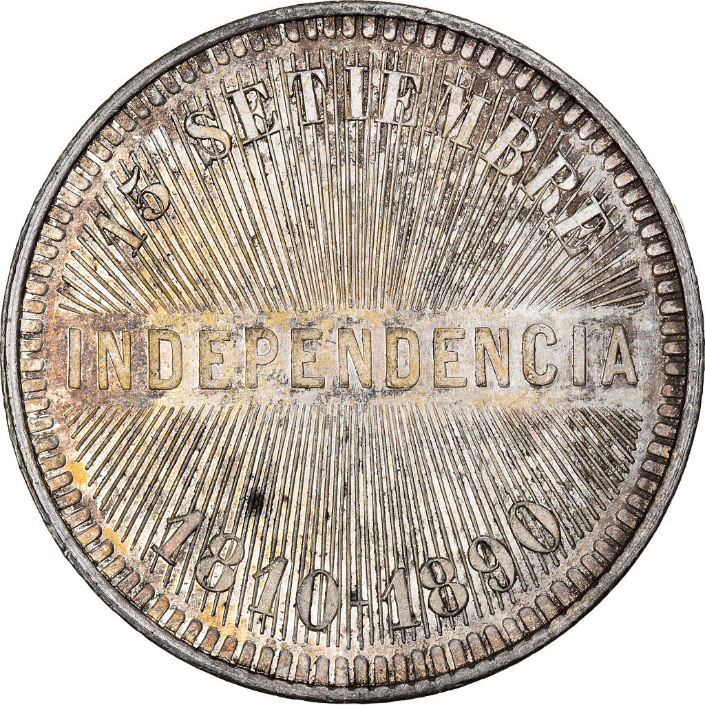 Coin, Mexico, 80th anniversary Independance, 2 Centavos, 1890, Pattern