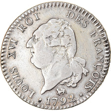 Coin, France, Louis XVI, 30 sols françois, 30 Sols, 1792, Paris, VF(30-35)
