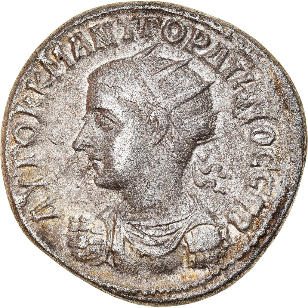 Moneta, Gordian III, Tetradrachm, 240, Antioch, AU(50-53), Bilon, Prieur:286
