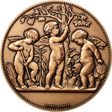 FRANCE, Flora, The Fifth Republic, Medal, MS(65-70), Dubois.A, Bronze, 50, 75.00