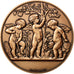 FRANCE, Flora, The Fifth Republic, Medal, MS(65-70), Dubois.A, Bronze, 50, 75.00