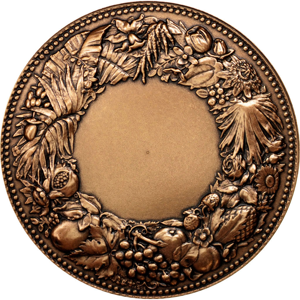 FRANCE, Flora, The Fifth Republic, Medal, MS(65-70), Dubois.A, Bronze, 50, 75.00