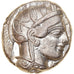 Moneta, Attyka, Athens, Tetradrachm, 490-407 BC, Athens, AU(55-58), Srebro