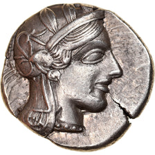 Moeda, Ática, Athens, Tetradrachm, 490-407 BC, Athens, AU(55-58), Prata
