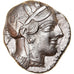 Coin, Attica, Athens, Tetradrachm, 490-407 BC, Athens, AU(50-53), Silver