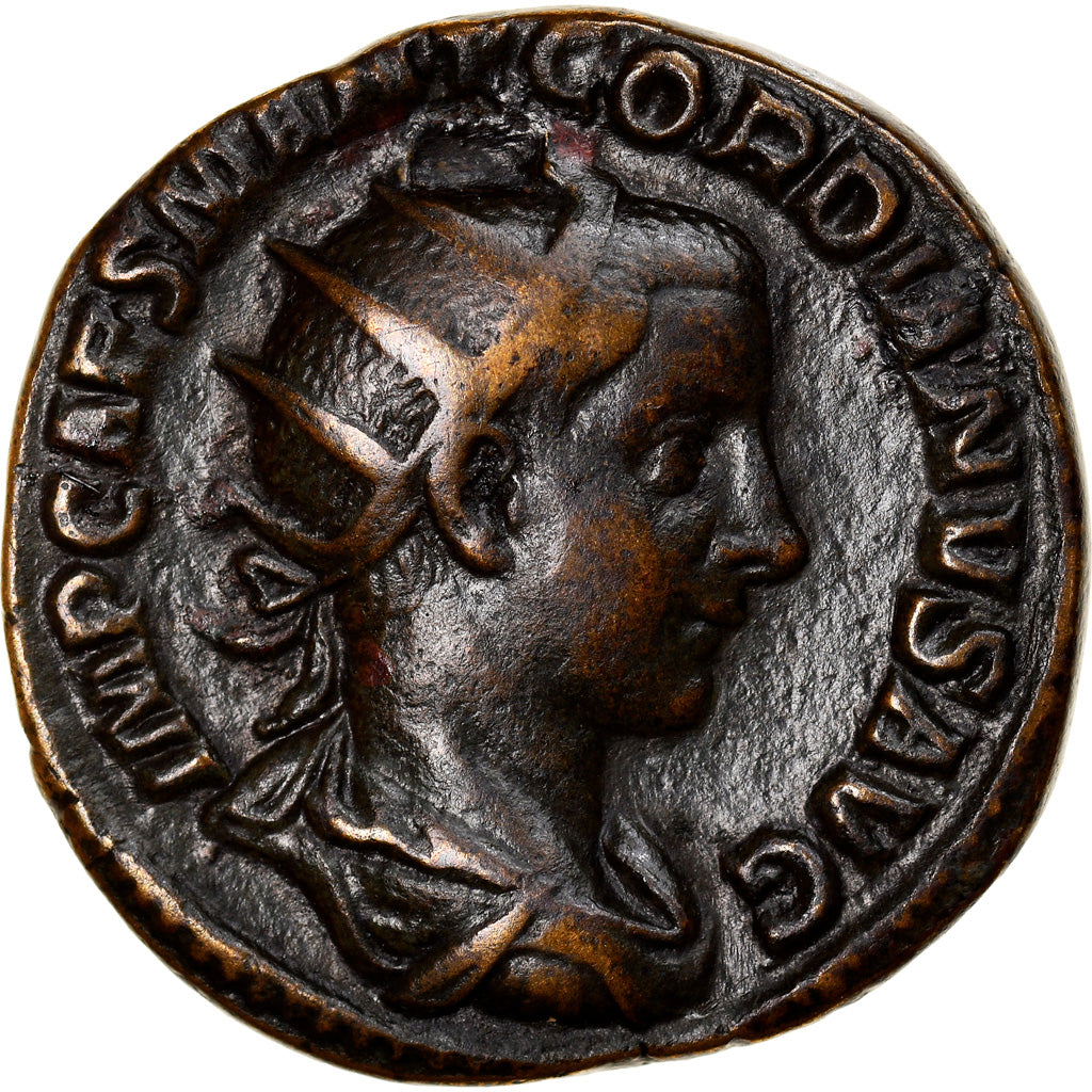 Moneda, Gordian III, Dupondius, 238-239, Rome, MBC+, Bronce, RIC:262c