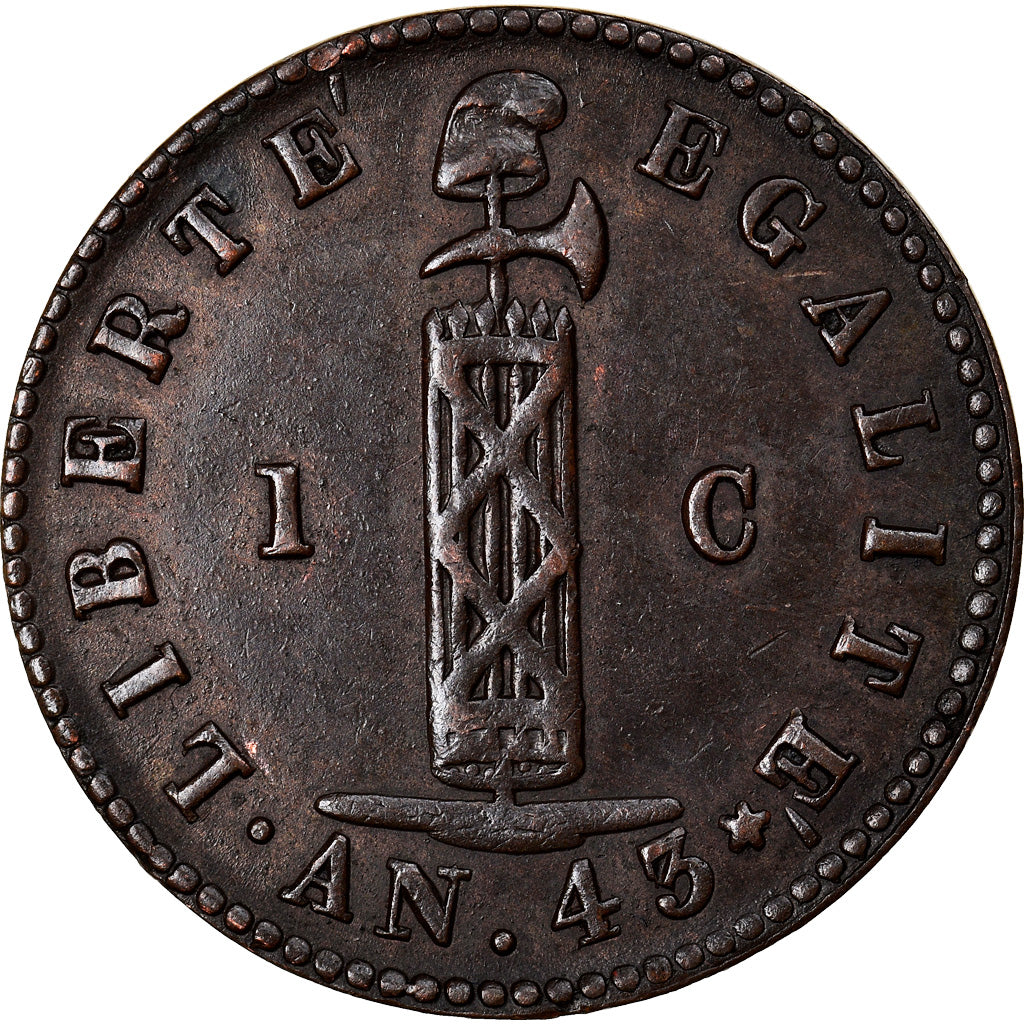 Coin, Haiti, Centime, 1846, AU(50-53), Copper, KM:25.1