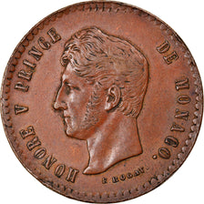 Coin, Monaco, Honore V, Essai de Rogat, 5 Centimes, 1838, AU(55-58), Copper
