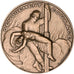 Francia, Medal, The Fifth Republic, Politics, Society, War, FDC, Bronzo