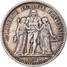 Moeda, França, Hercule, 5 Francs, 1870, Paris, EF(40-45), Prata, KM:820.1