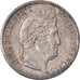 Moneda, Francia, Louis-Philippe, 1/2 Franc, 1839, Paris, MBC+, Plata, KM:741.1