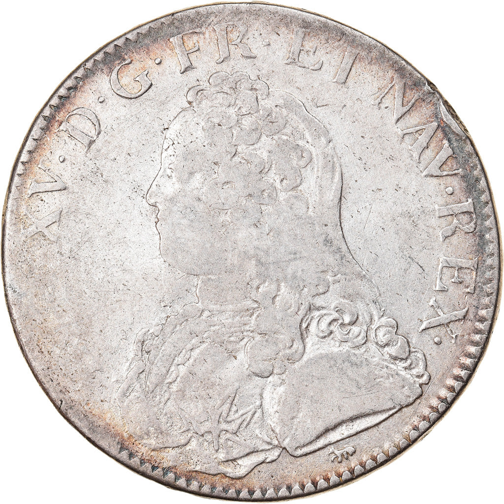 Coin, France, Louis XV, Écu aux branches d'olivier, Ecu, 1726, Paris