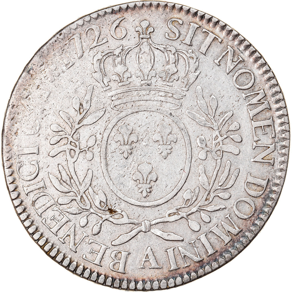 Coin, France, Louis XV, Écu aux branches d'olivier, Ecu, 1726, Paris