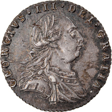 Moeda, Grã-Bretanha, George III, 6 Pence, 1787, London, AU(55-58), Prata