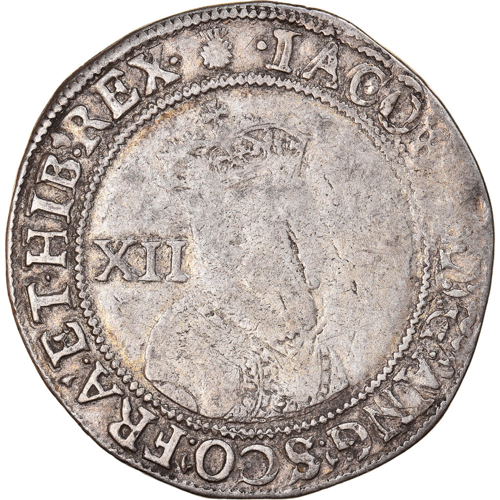 Coin, Great Britain, James I, Shilling, 1603-04, London, F(12-15), Silver