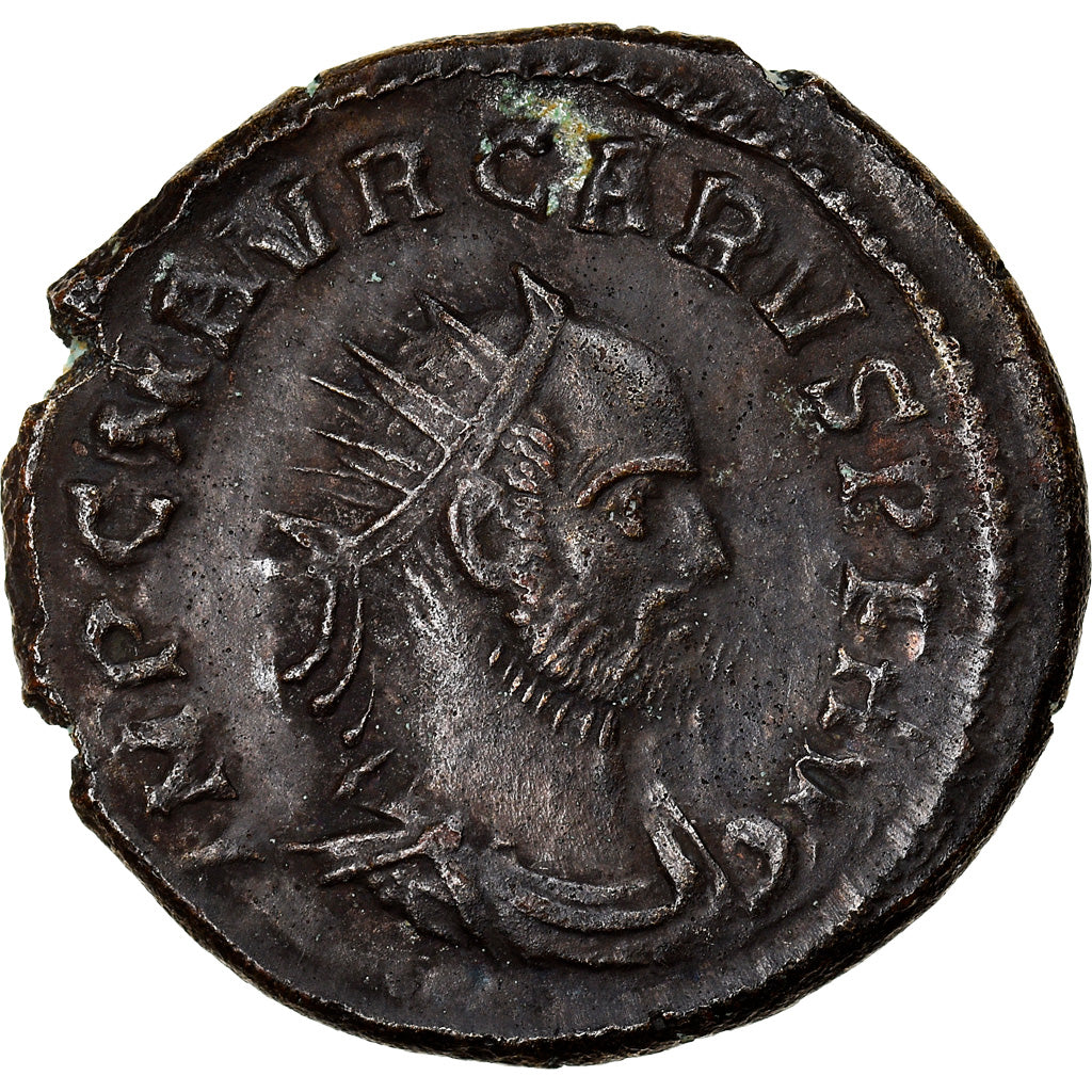 Monnaie, Carus, Antoninien, 283, Antioche, TTB+, Billon, RIC:124 var.