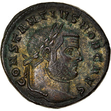 Moneta, Constantius I, Follis, 299, Aquileia, AU(55-58), Bronze, RIC:28a