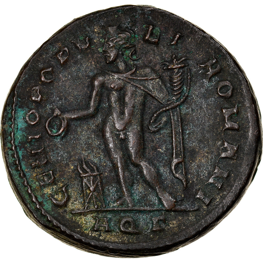 Coin, Constantius I, Follis, 299, Aquileia, AU(55-58), Bronze, RIC:28a