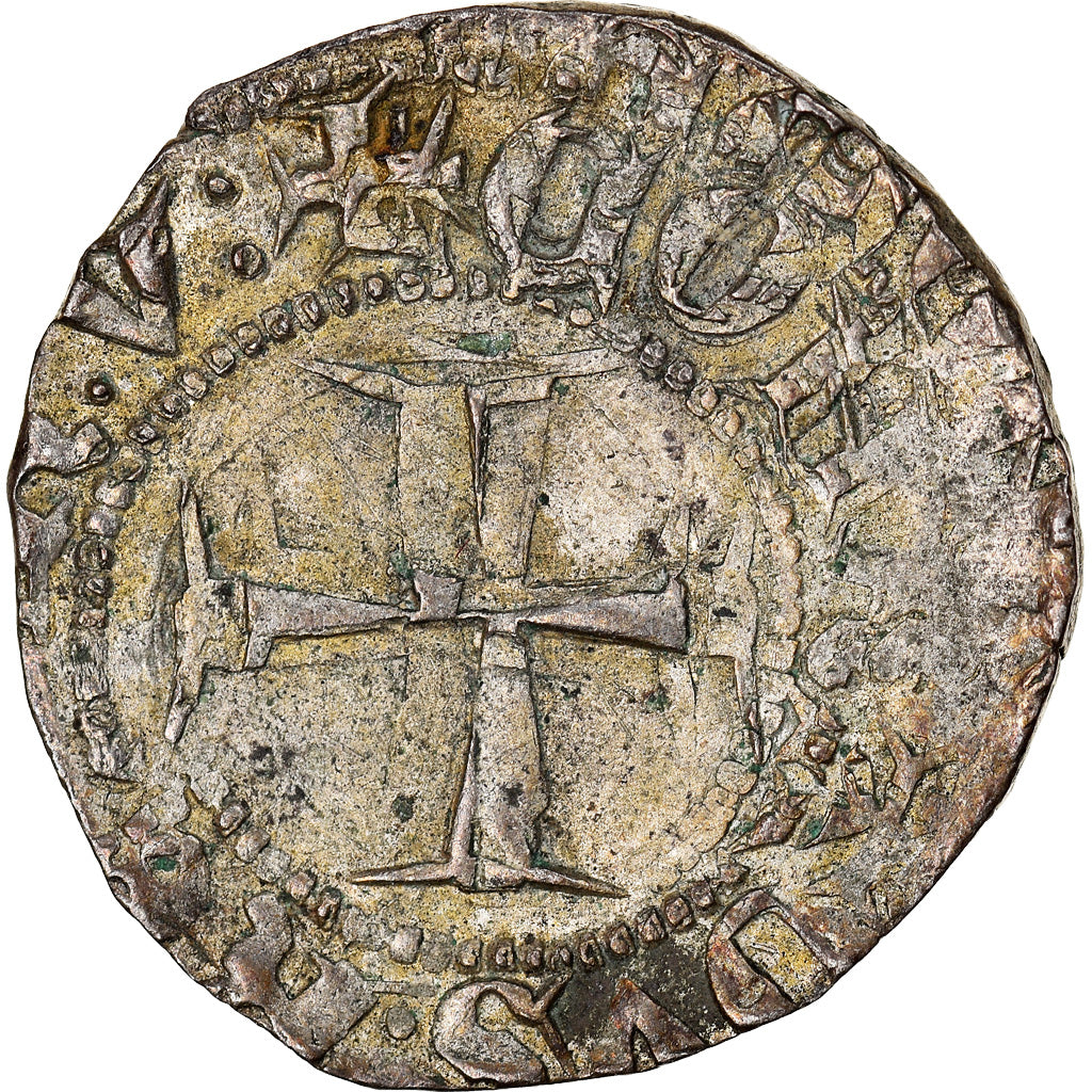 Coin, Italy, GENOA, Charles VI, Petachina, c. 1400, VF(30-35), Silver