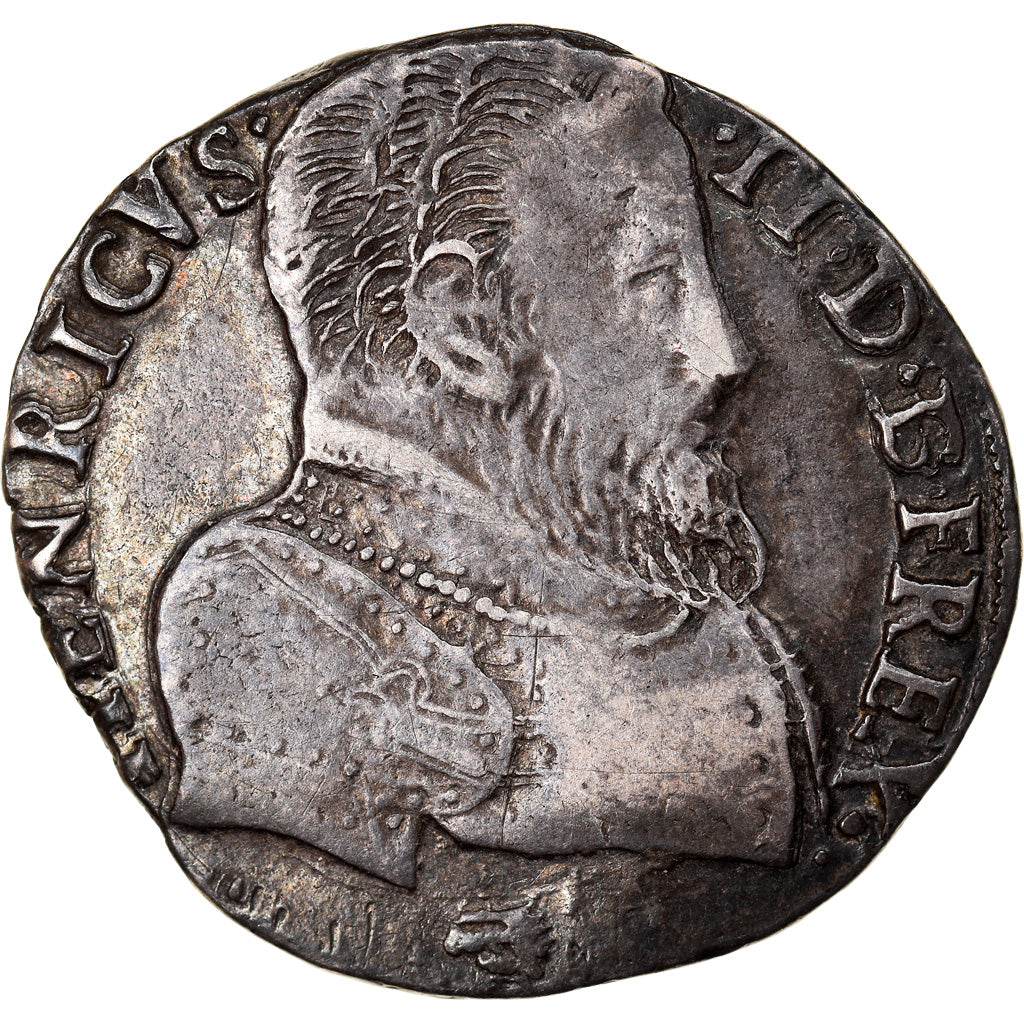 Münze, Frankreich, Henri II, Teston, 1559, La Rochelle, SS, Silber
