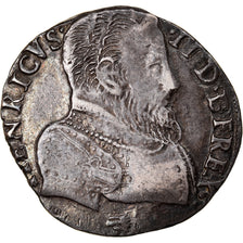 Moneta, Francia, Henri II, Teston, 1559, La Rochelle, BB, Argento, Sombart:4558