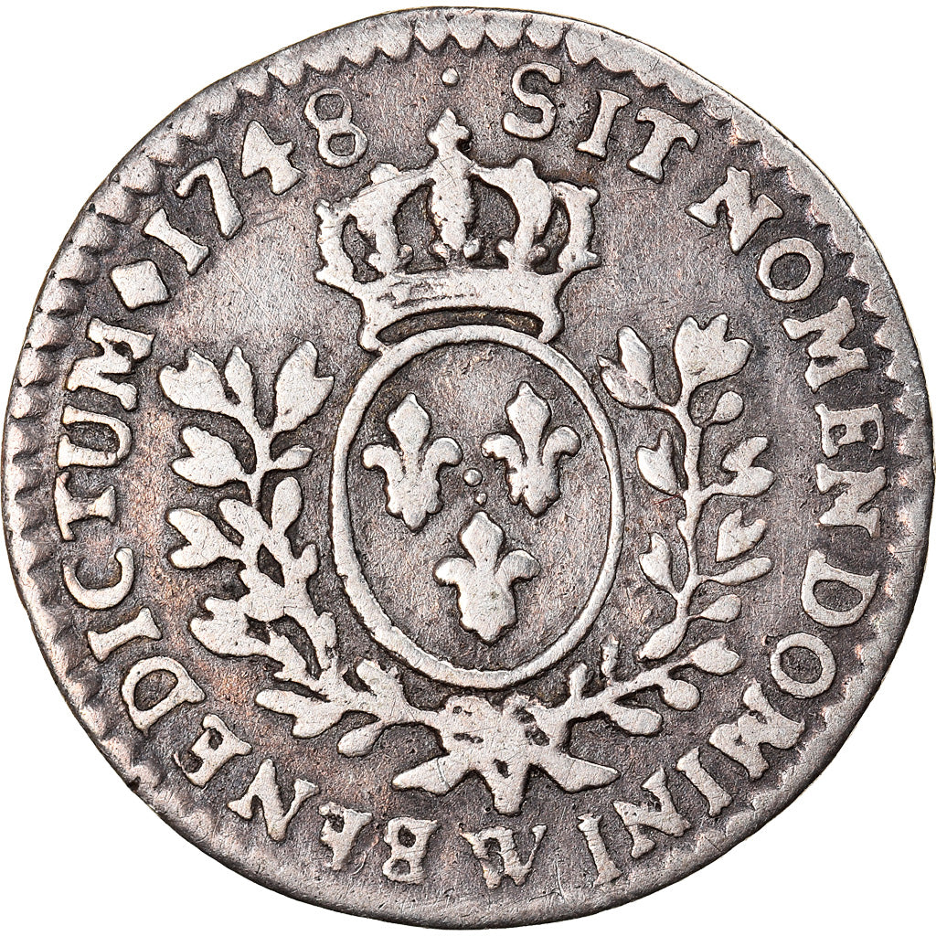 Monnaie, France, Louis XV, 1/20 Écu au bandeau (6 sols), 6 Sols, 1/20 ECU