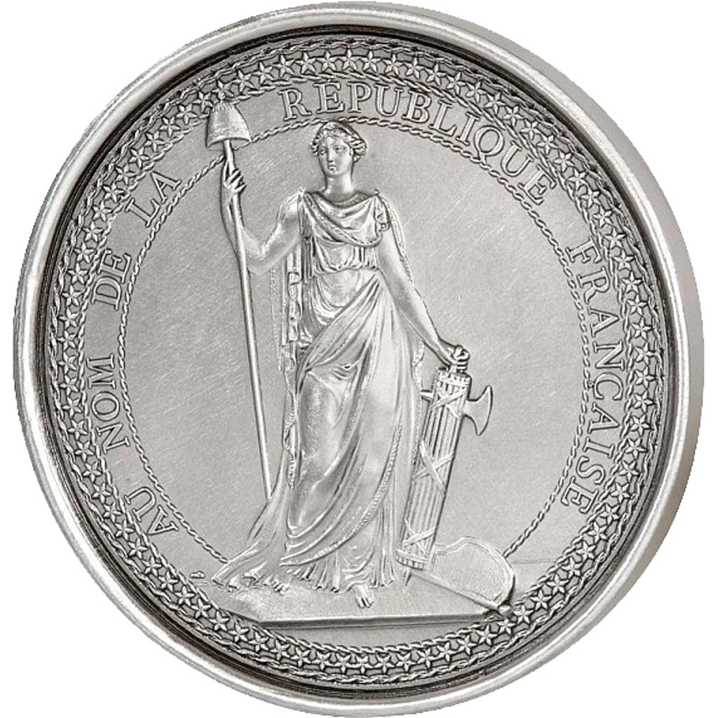 France, Medal, The Fifth Republic, History, MS(65-70), Silvered bronze