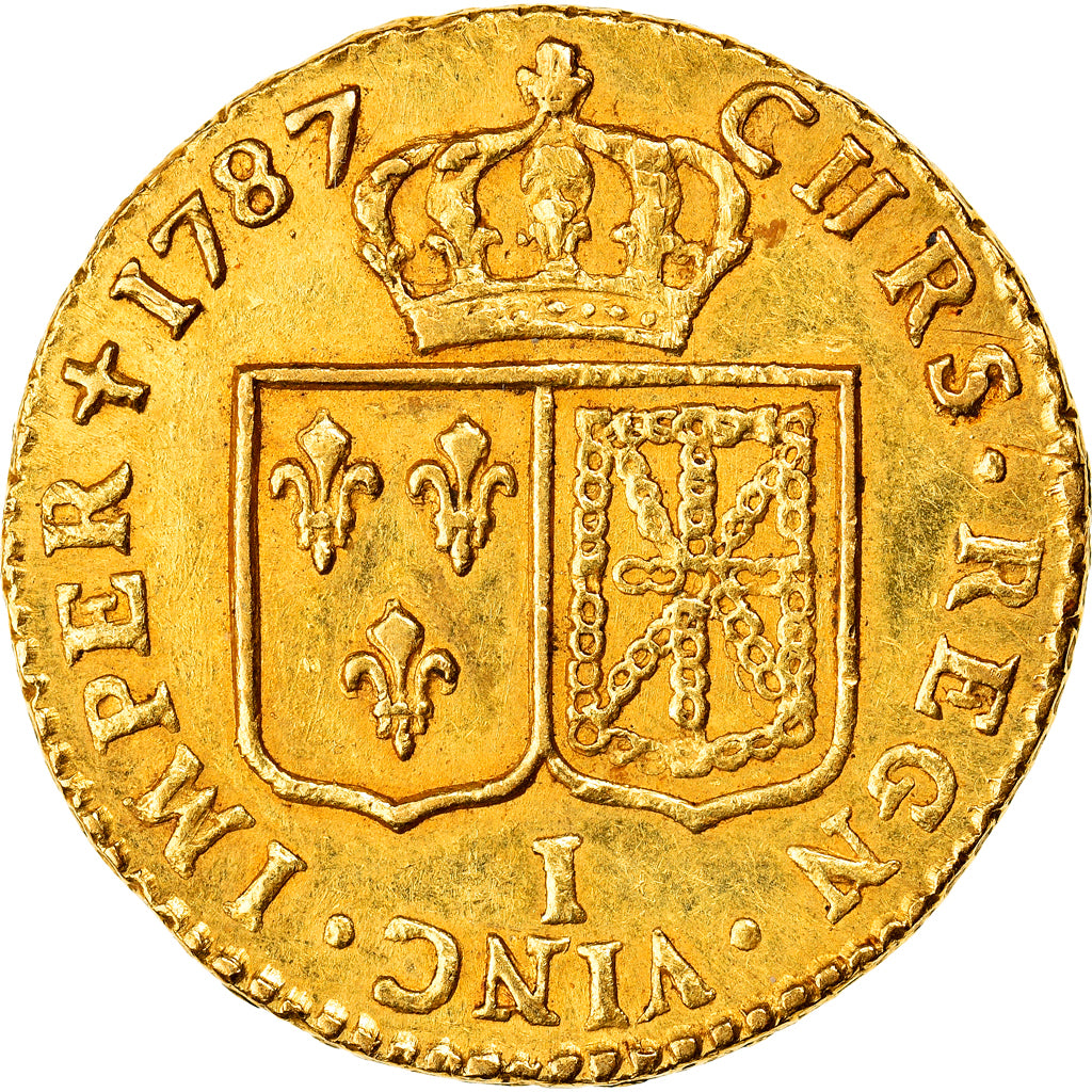 Moneta, Francja, Louis XVI, Louis d'Or, 1787, Limoges, EF(40-45), Złoto