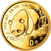 Münze, CHINA, PEOPLE'S REPUBLIC, Panda, 10 Yüan, 1987, 1/10 Oz, STGL, Gold