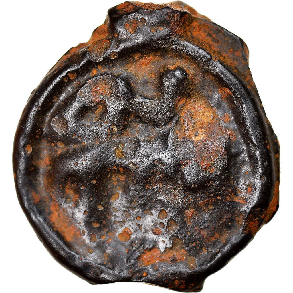 Coin, Remi, Potin, 90-50 BC, VF(20-25), Potin, Delestrée:155