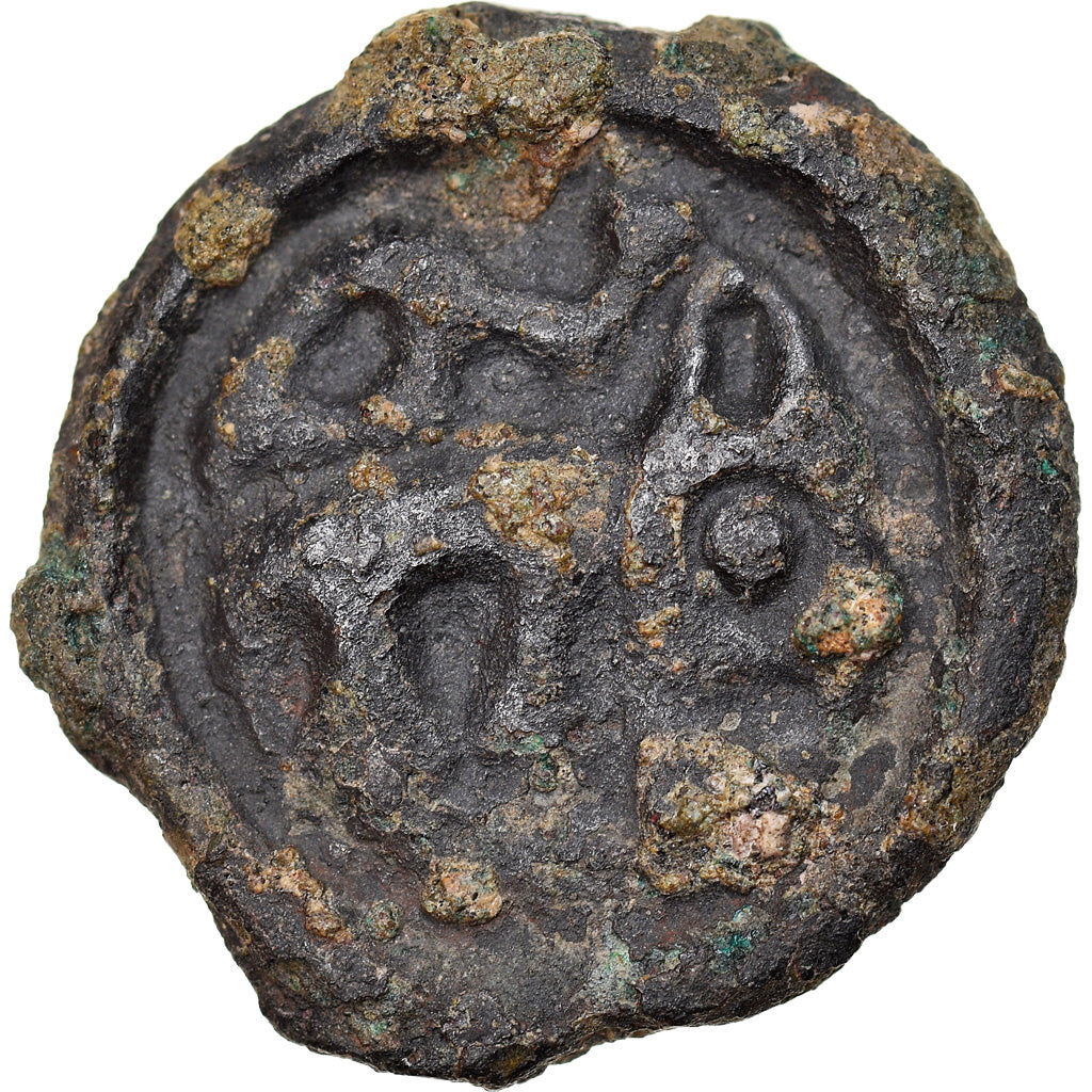 Coin, Remi, Potin, 90-50 BC, VF(20-25), Potin, Delestrée:155