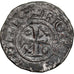 Moneta, Francia, Bourgogne, Hugues IV, Denarius, 1218-1272, Châlon, BB