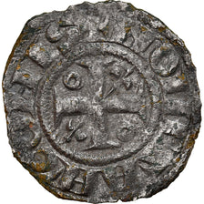 Monnaie, France, Bourgogne, Hugues IV, Denier, 1218-1272, Châlon, TTB, Argent