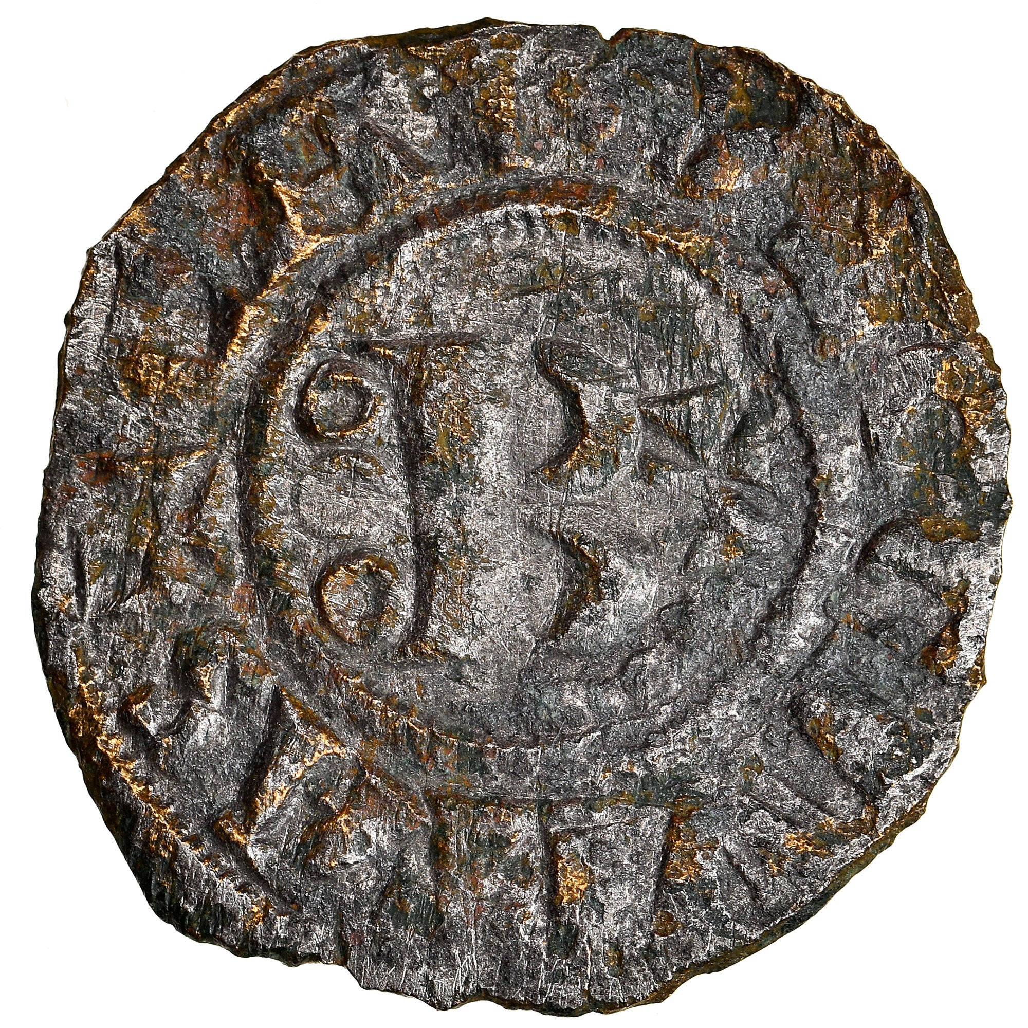 Monnaie, France, Bourgogne, Hugues IV, Denier, 1218-1272, Châlon, TTB, Argent