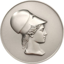 Médaille, Monnaie de Paris, Tête de Minerve, Argent