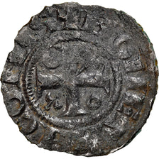 Moeda, França, Bourgogne, Hugues IV, Denarius, 1218-1272, Châlon, EF(40-45)