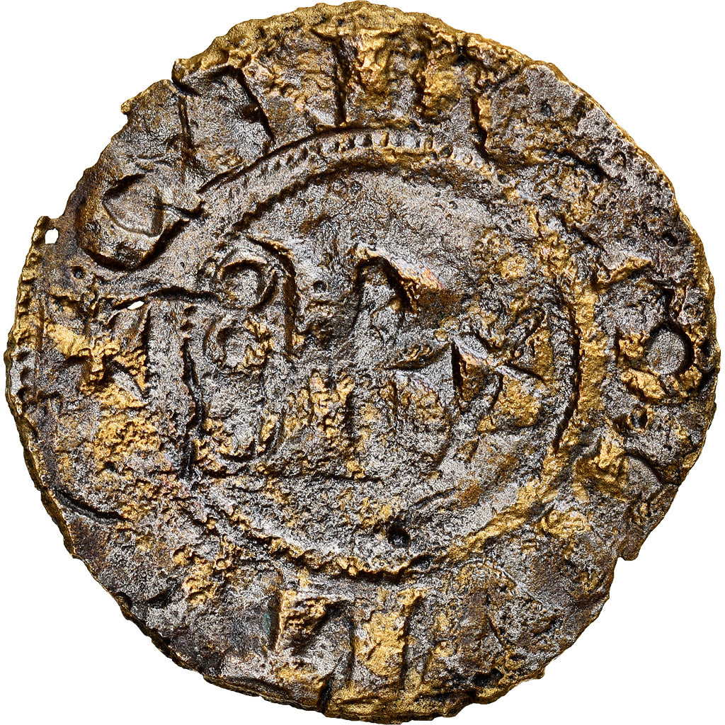 Monnaie, France, Bourgogne, Hugues IV, Denier, 1218-1272, Châlon, TB+, Argent
