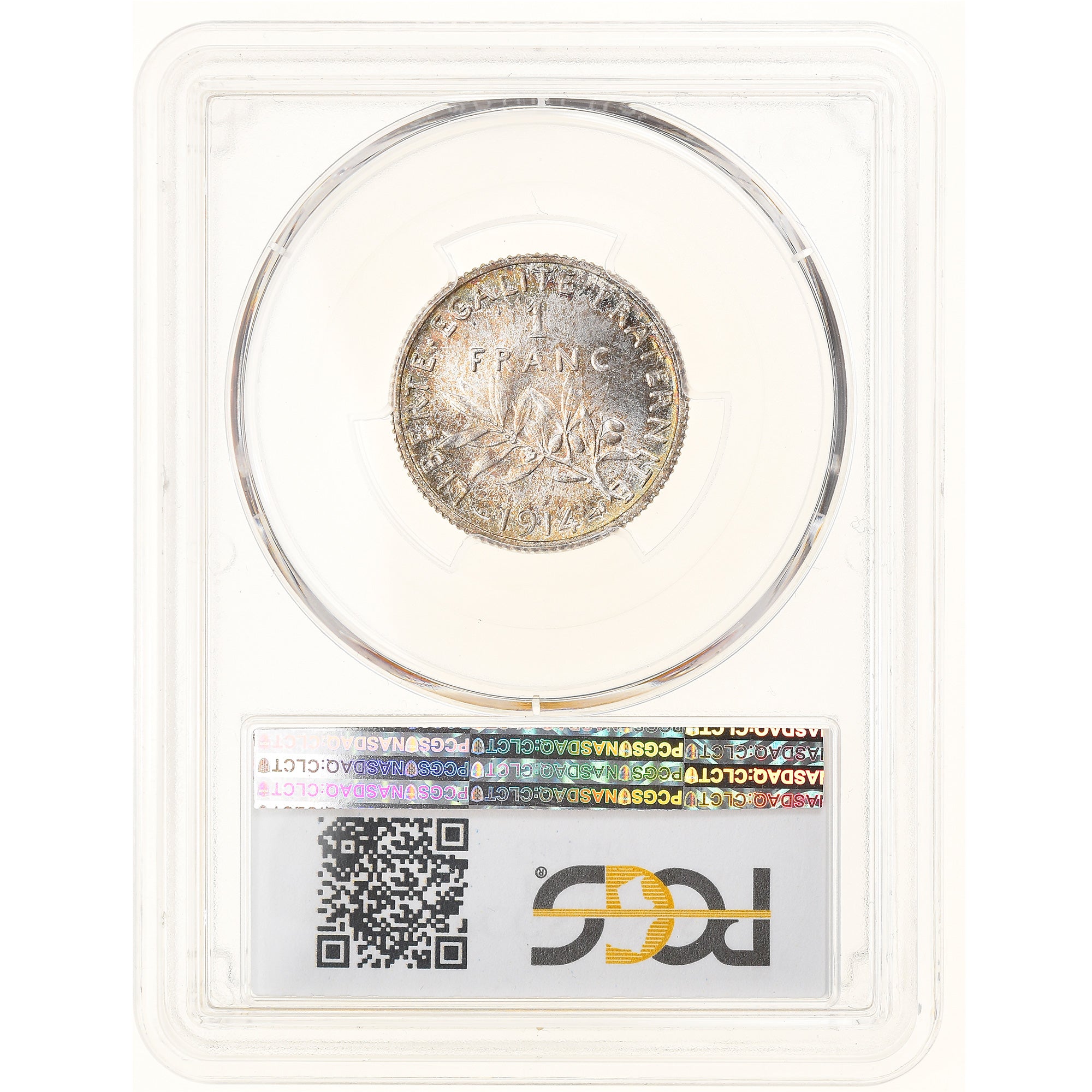 Coin, France, Semeuse, Franc, 1914, Paris, PCGS, MS65, MS(65-70), Silver