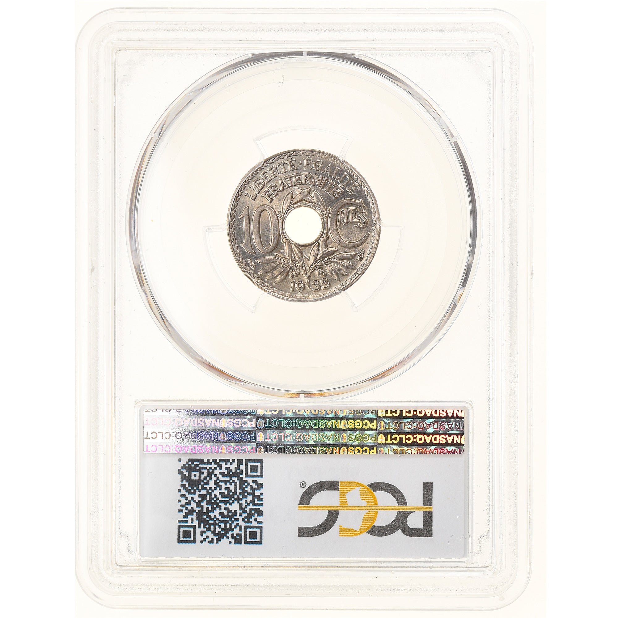 Coin, France, Lindauer, 10 Centimes, 1933, Paris, PCGS, MS67, MS(65-70)