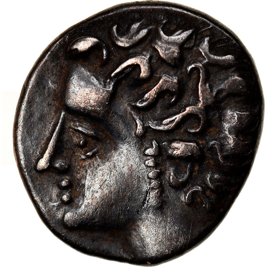 Coin, Massalia, Obol, 121-82 BC, Marseille, AU(55-58), Silver, SNG-Cop:723-8