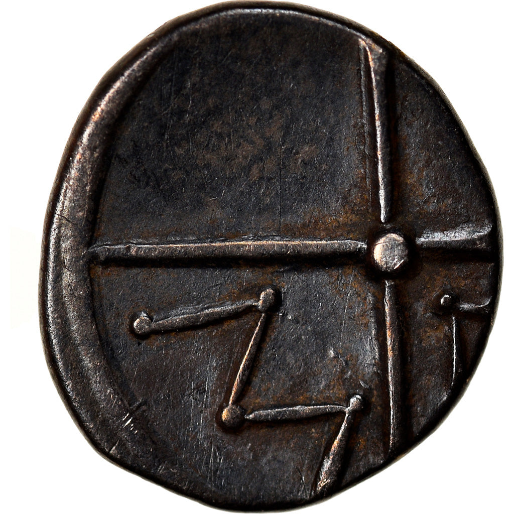 Coin, Massalia, Obol, 121-82 BC, Marseille, AU(55-58), Silver, SNG-Cop:723-8