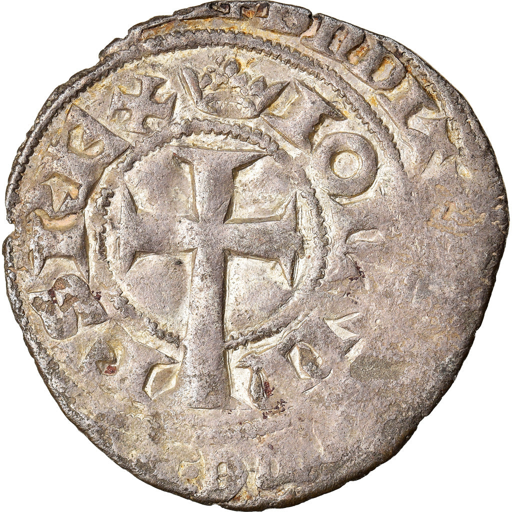 Coin, France, Jean II le Bon, Gros à la queue, 1355, VF(20-25), Billon