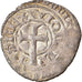 Moneda, Francia, Jean II le Bon, Gros à la queue, 1355, BC+, Vellón