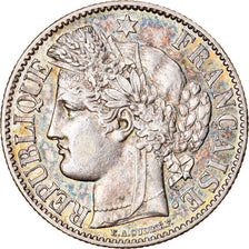 Coin, France, Cérès, 2 Francs, 1887, Paris, AU(55-58), Silver, KM:817.1