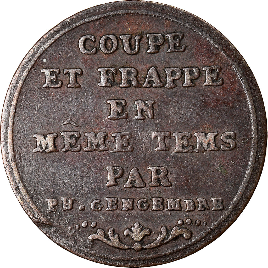 Coin, France, Dupré, Essai par Gengembre, Centime, AN 5, EF(40-45), Bronze