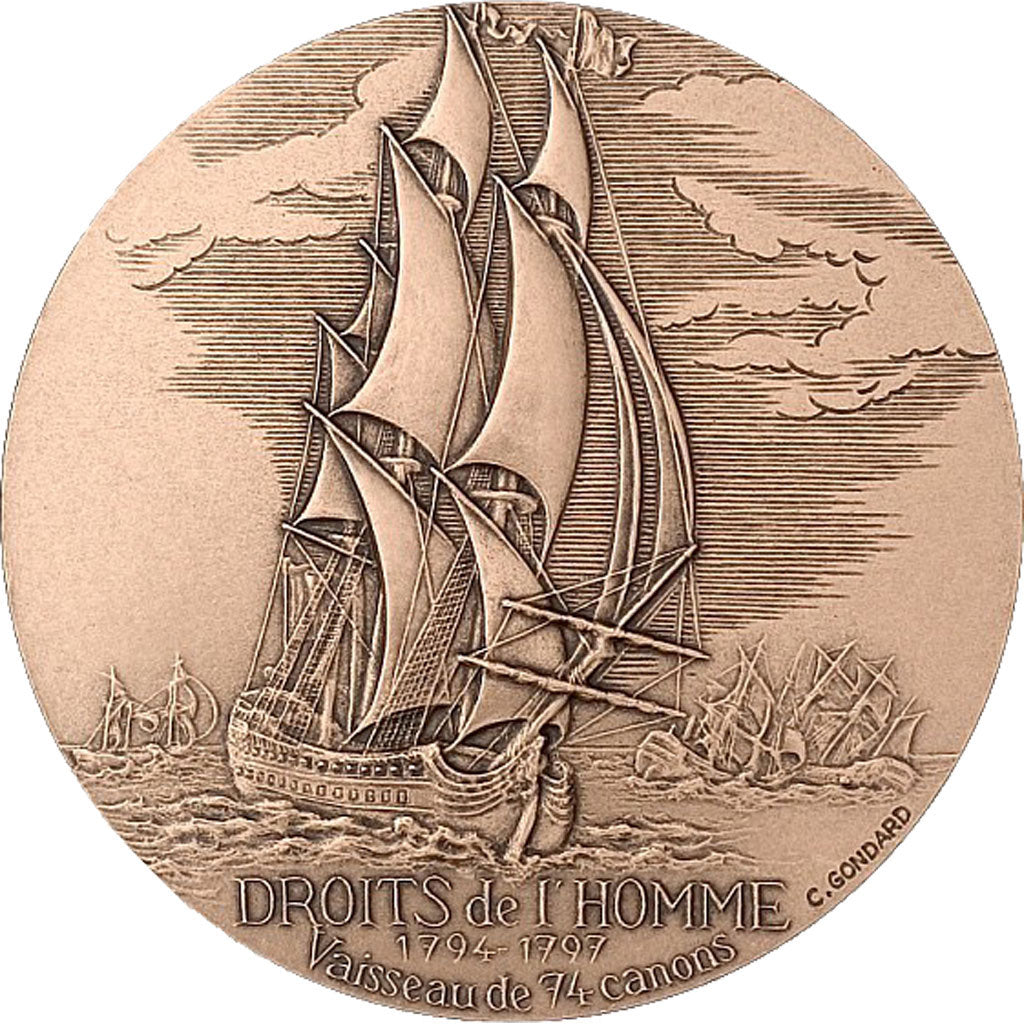 Médaille, Monnaie de Paris, Vaisseau 