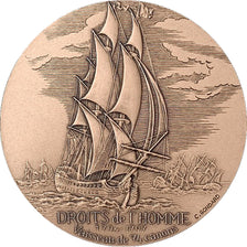 Médaille, Monnaie de Paris, Vaisseau "Droits de l'Homme"