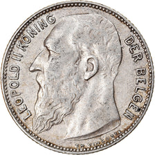 Coin, Belgium, Leopold II, Franc, 1909, EF(40-45), Silver, KM:57.1